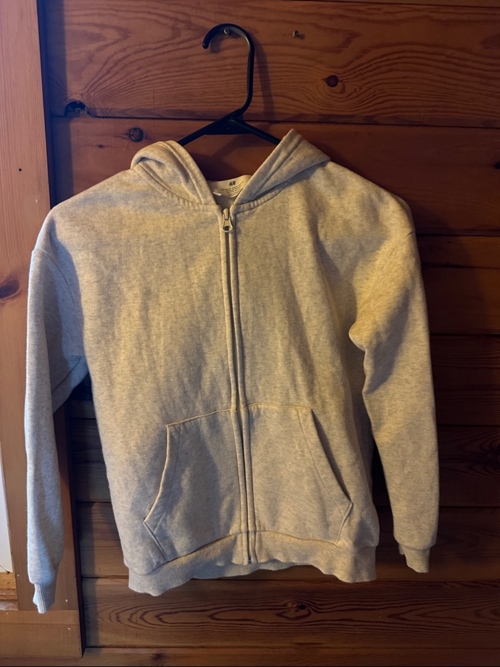 H&M Light Gray Kids Zip-Up Hoodie